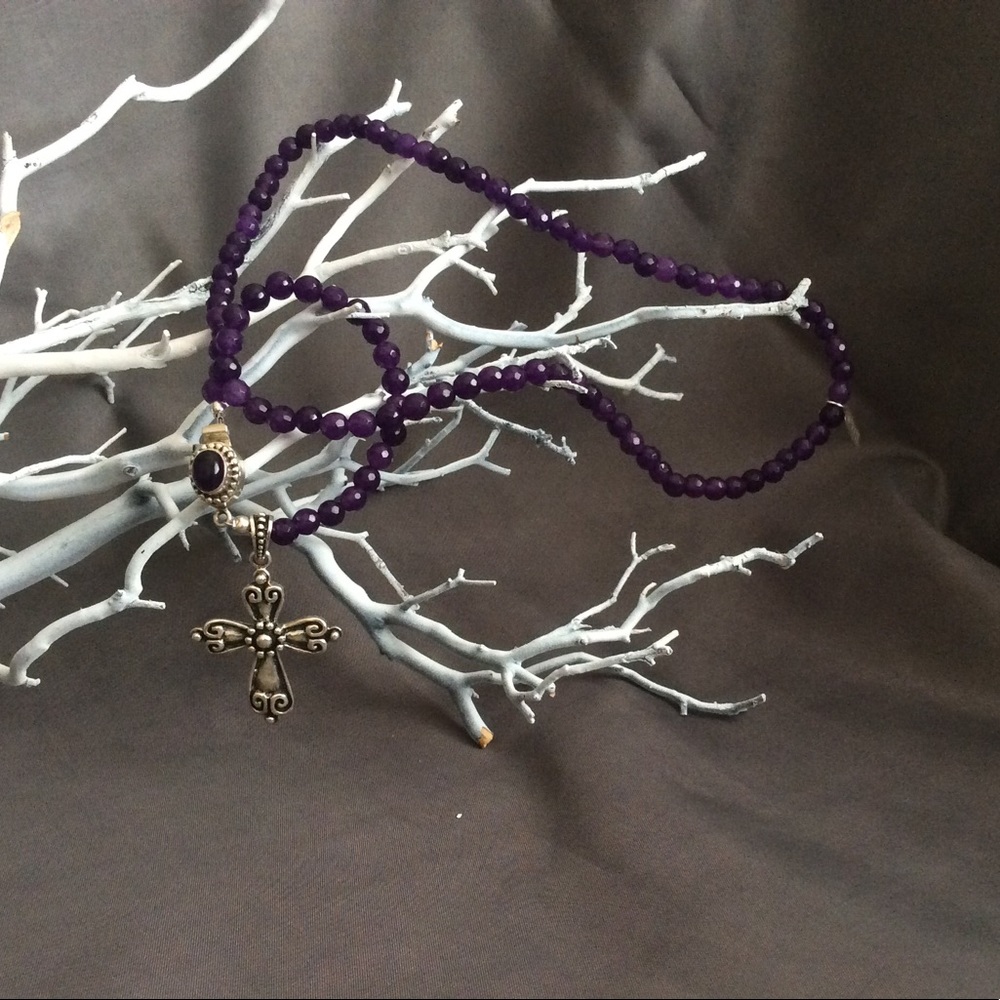 Luxurious Amethyst Beaded Necklace